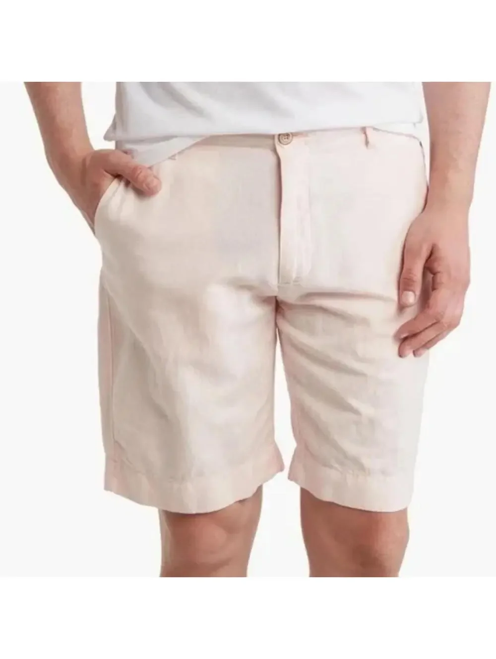 Faherty Shorts Mens 33 Linen Blend Chino Casual 9